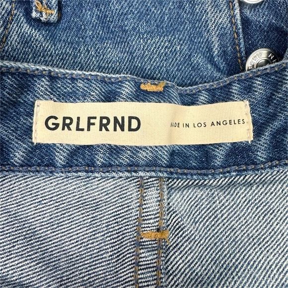 GRLFRND The Helena High Rise Cut Off Denim Shorts - Size 29 - Picture 3 of 7